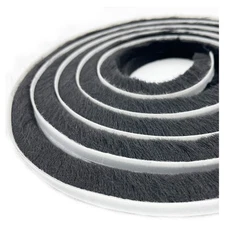 Brush Weather Stripping Window 16ftx11/32"x9/16" Black Winter Insulation Seal