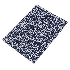 Tanoreshiki Large Karakusa Furoshiki Wrapping Cloth 35.4in Navy Crepe Japan