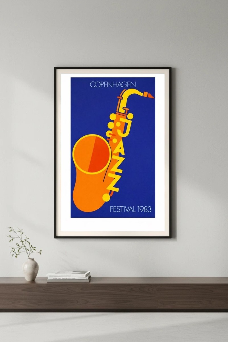 🎷Copenhagen Jazz Festival 1983 Poster - 24x36” Vintage Retro