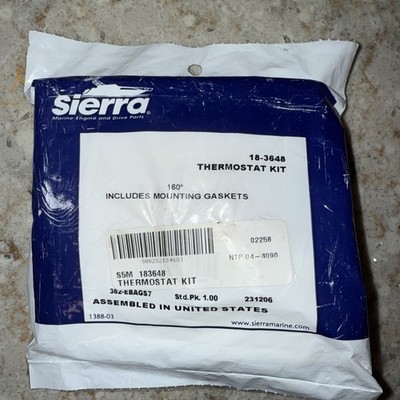 SIERRAMARINE 18-3648 THERMOSTAT KIT New Sealed