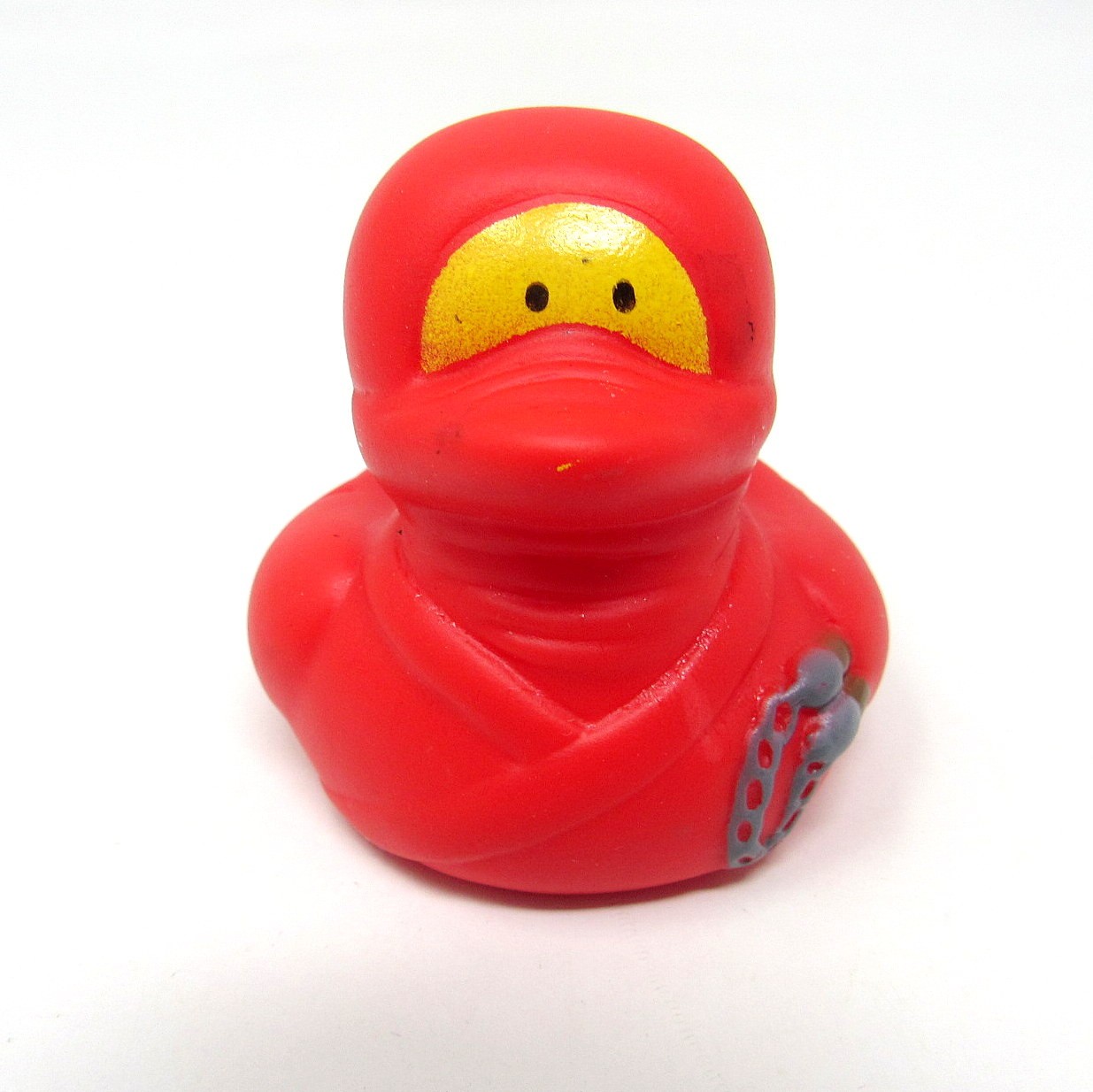 Ninja Rubber Duck 2 Inch Red Squirter Collectible Toy Gift US Seller-image
