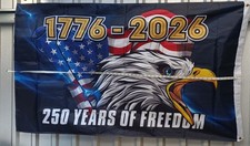 3x5 Ft 1776-2026 USA 250th Anniversary Eagle Flag 250 Years Freedom New