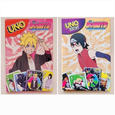 Mcdonalds CANADA EXCLUSIVE Uno X Anime Cards Naruto Boruto Happy Meal Toy SET