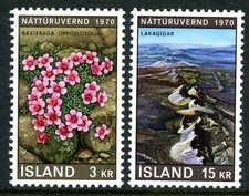Iceland 1970 Nature Conservation Set Scott #425-426 Mint Non Hinged T62