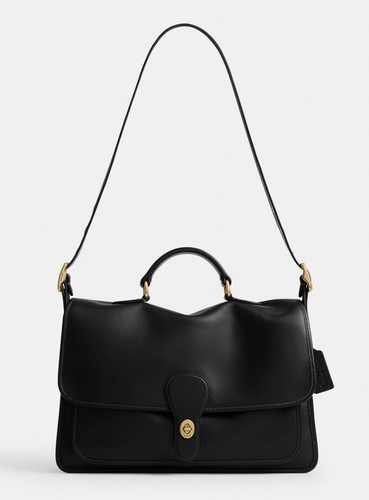 NWT Devil Wears Prada COACH Messenger Handbag Purse Tote CFB18 Black Lot Bag