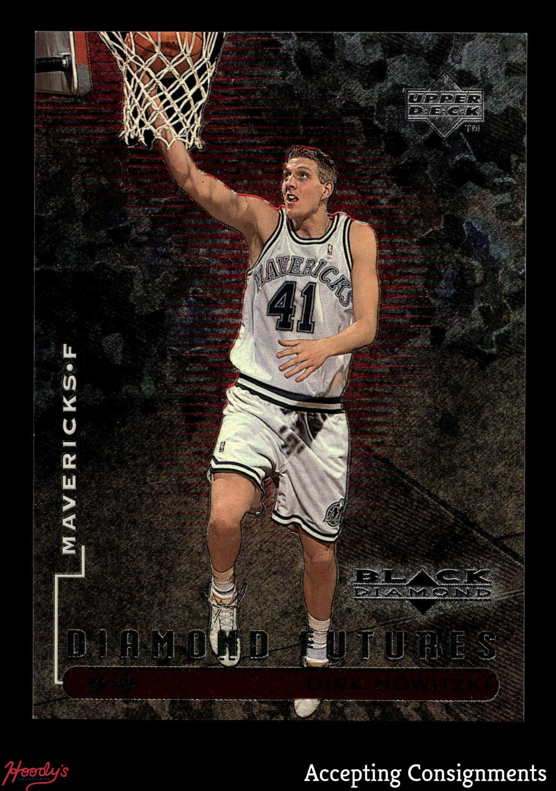 1998-99 Black Diamond Double Diamond #92 Dirk Nowitzki MAVERICKS HOF 0004/2500