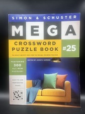 Simon and Schuster Mega Crossword Puzzle Book #25 by John M. Samson (2025, Trade