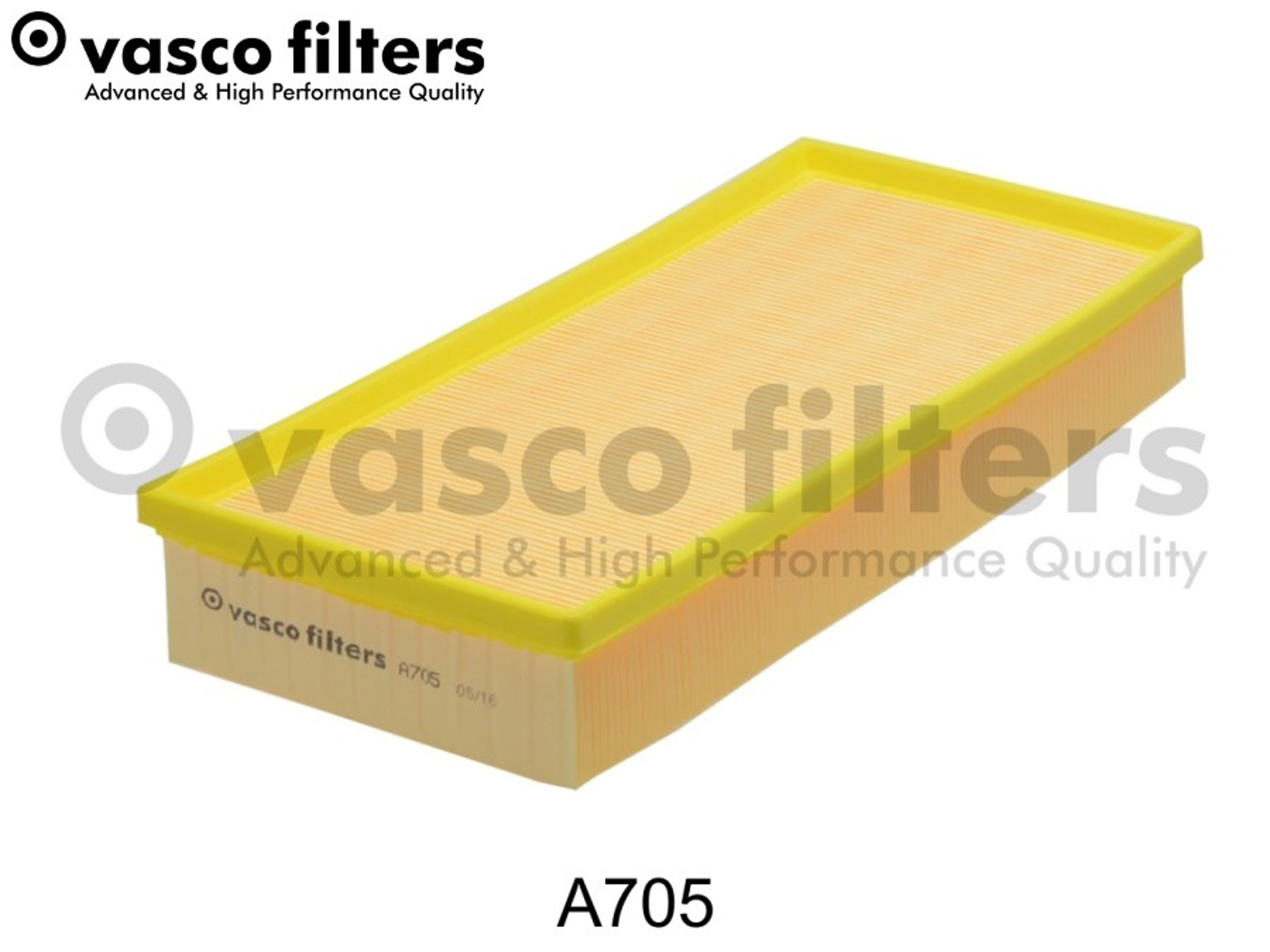 Luftfilter Vasco Filters David Vasco A705 Filtereinsatz FüR Volvo S40 1 644 V40-image