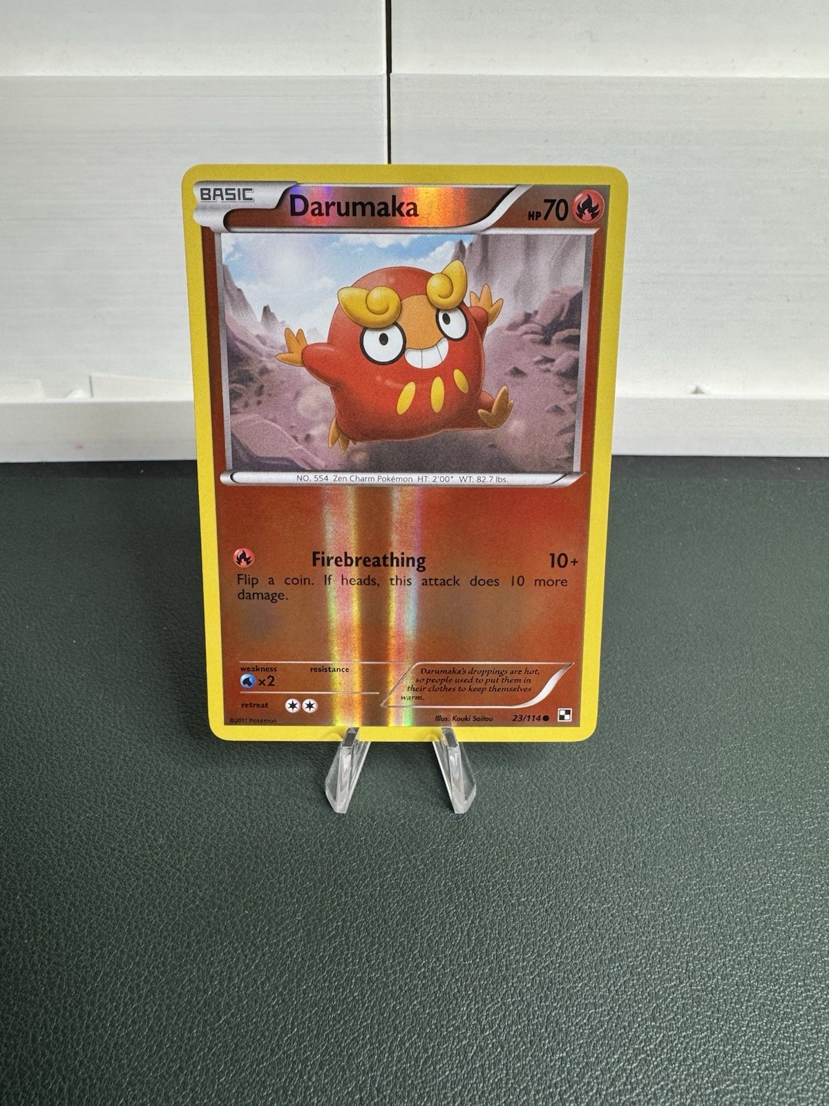 Pokemon Darumaka Black and White #23/114 Common Reverse Holo NM