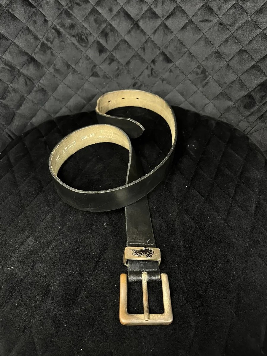 Vintage 90s split leather statement waist belt - Made in Italy 90 main image 3