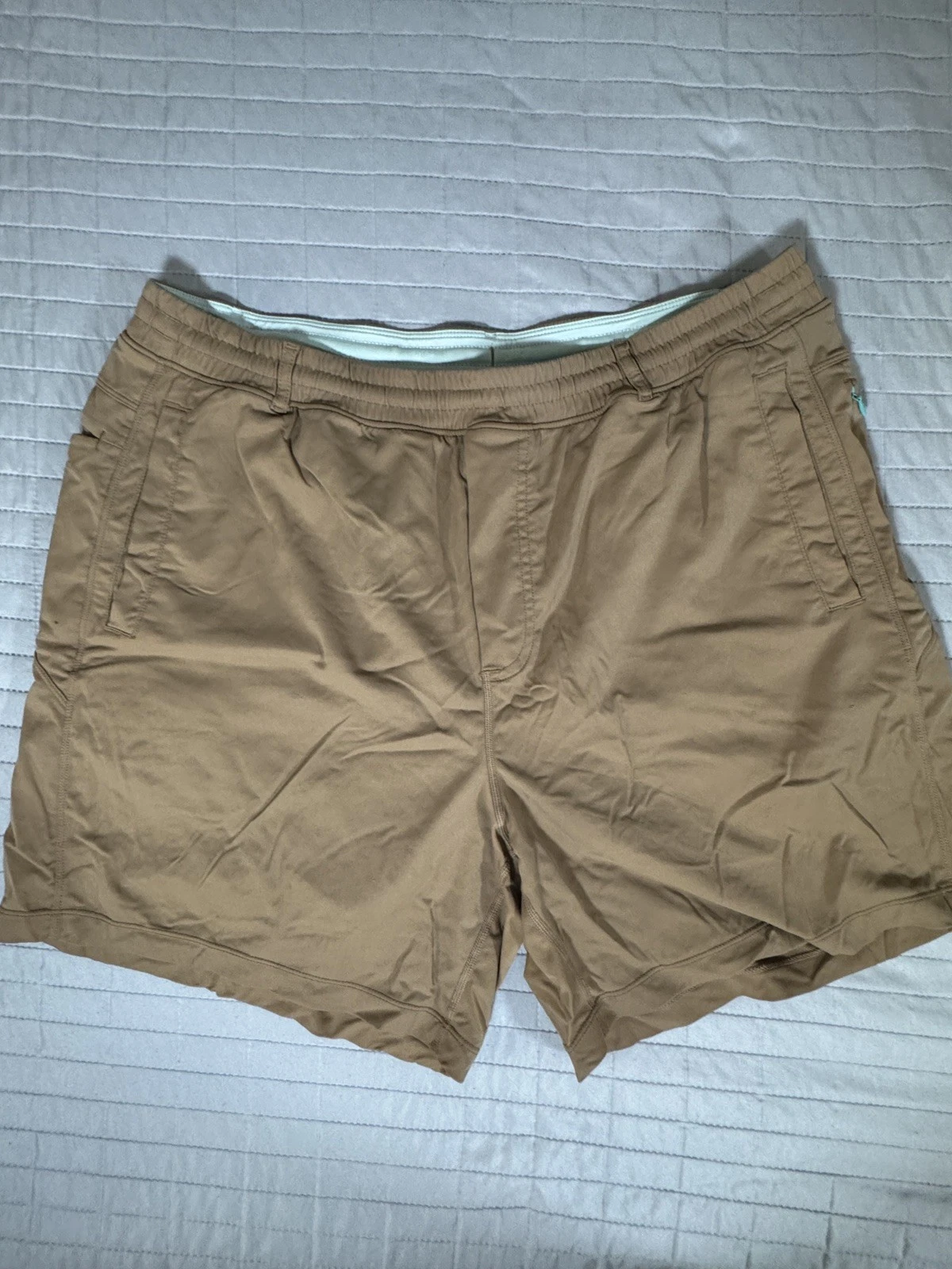 Bird Dogs Shorts Mens 2XL Khaki Beige Boomstick Lined Stretch Classic Active