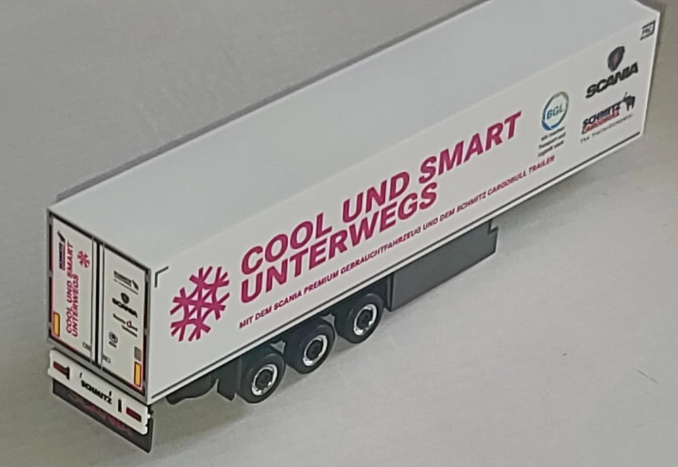 Herpa  3-achs  Kühlkofferauflieger  ”Christina Scheib  COOL UND SMART UNTERWEGS” - Bild 2 von 2