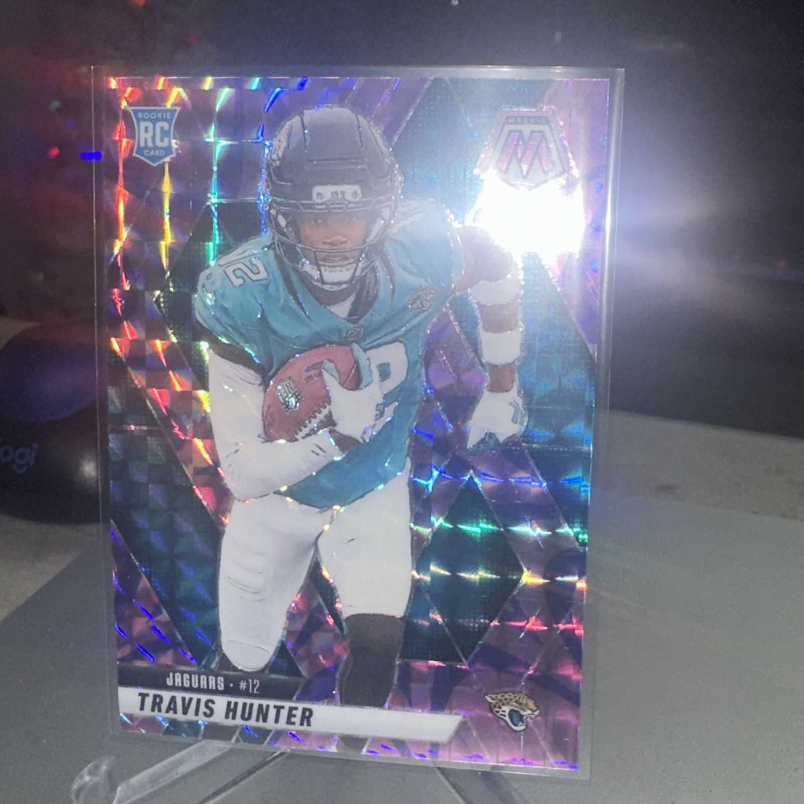 2025 Panini Mosaic - Rookies Travis Hunter #301 Reactive Purple Mosaic Prizm...