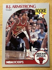 1990-91 NBA Hoops - B.J. Armstrong #60 (RC) Chicago Bulls NM-MT