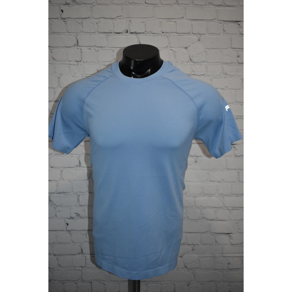 Camisa Fabletics Para Hombre Talla Mediana Rendimiento Entrenamiento Gimnasio Mezcla Poliéster Azul Foto 2 de 4