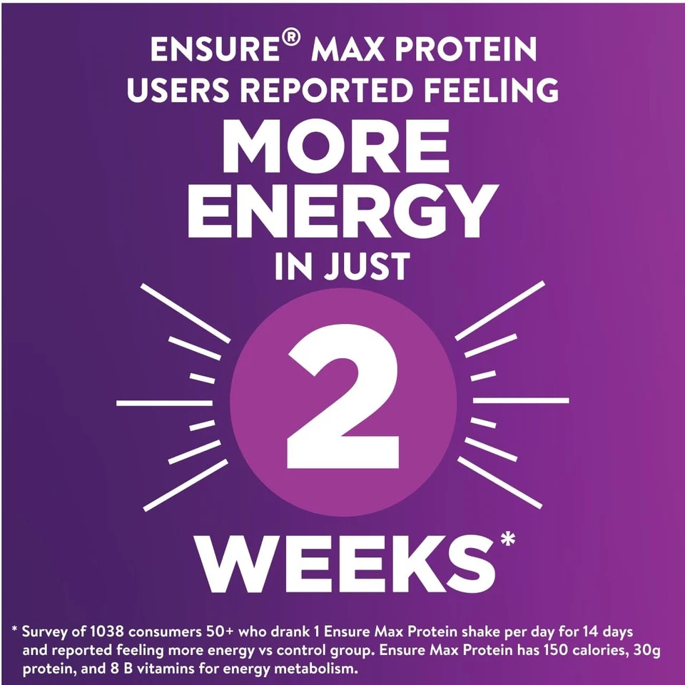Ensure Max Protein Shake Creamy Peach 30g Protein 1g Sugar 4g Fiber 12-Pack - Image 4 of 4