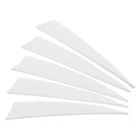 50 Pack Arrows Vanes 4 Inch Arrow Feather Left Wing White for DIY