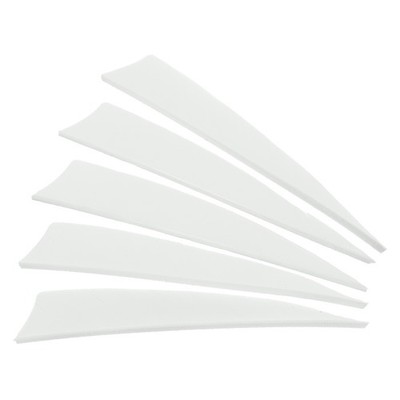 50 Pack Arrows Vanes 4 Inch Arrow Feather Left Wing White for DIY
