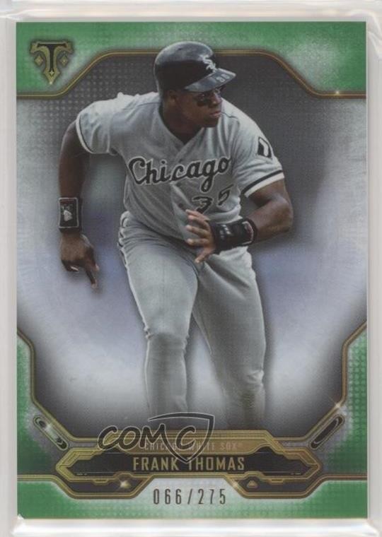 2020 Topps Triple Threads Emerald 66/275 Frank Thomas #23 HOF 0g27