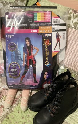 Disguise Girls Descendants Evie Red Jumpsuit Halloween Costume Med With Shoes