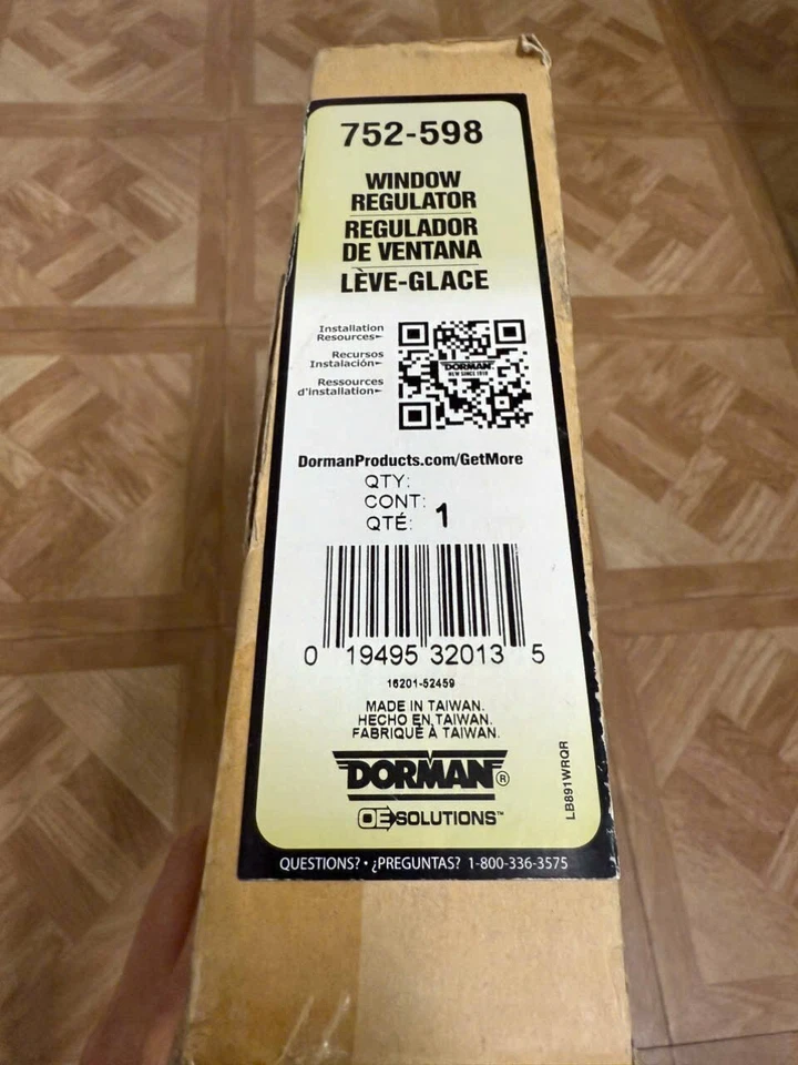 Dorman 752-598 Power Window Regulator (Regulator Only) For 11-17 Honda Odyssey - Image 2 of 2