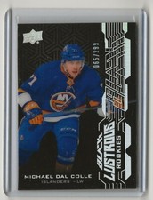 2018 2018-19 UD Black Lustrous Rookies #LRMD Michael Dal Colle 065/299 Islanders
