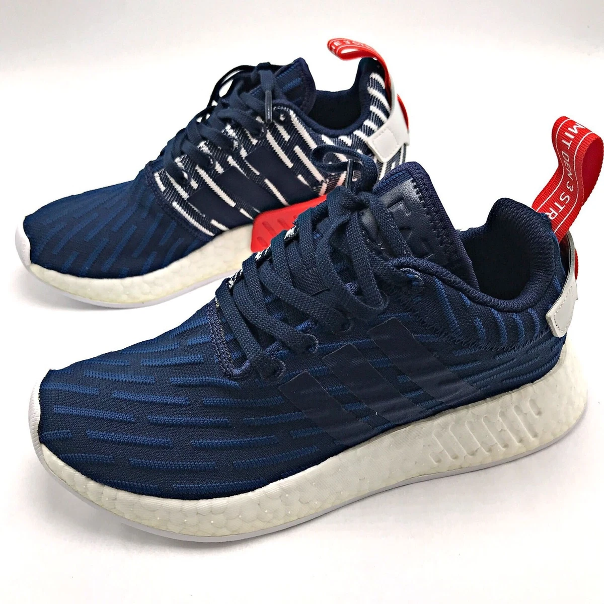ADIDAS Originals NMD R2 Collegiate Navy BB2952 Men s sz 5 eBay