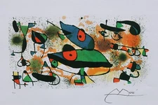 MIRO Joan: Surrealist Frogs, Signed LITHOGRAPH, 500ex