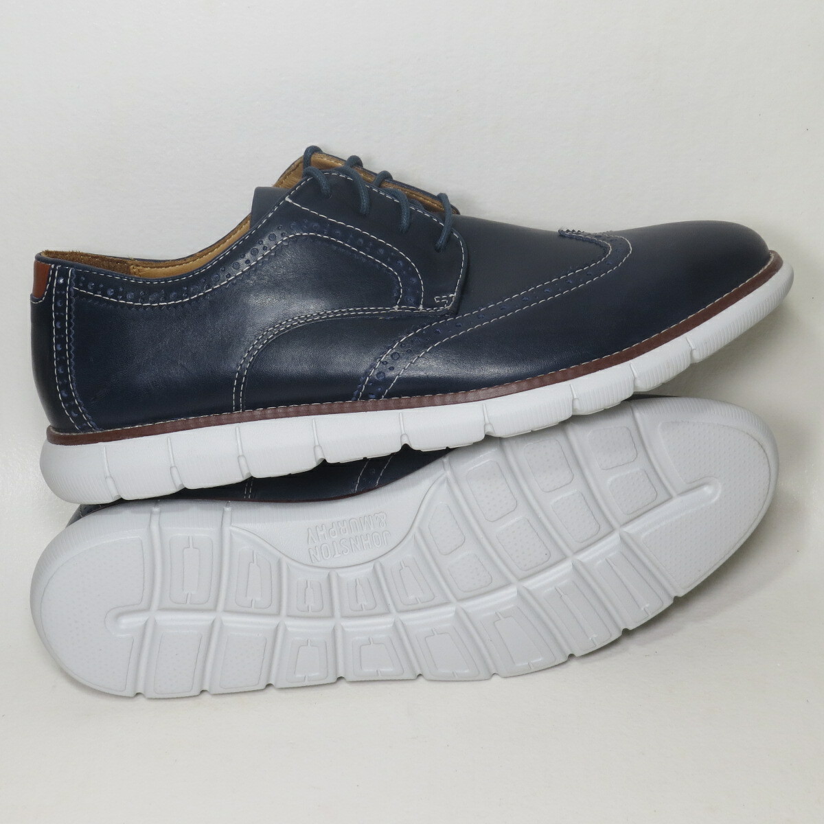 Johnston \u0026 Murphy Holden Wingtip Navy 