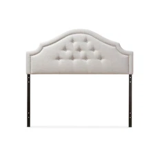 Baxton Studio Cora Modern Upholstered Headboard Beige King