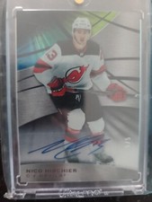 2019-20 SP Game Used Nico Hischier Black Rainbow 3/5 Auto New Jersey Devils SSP