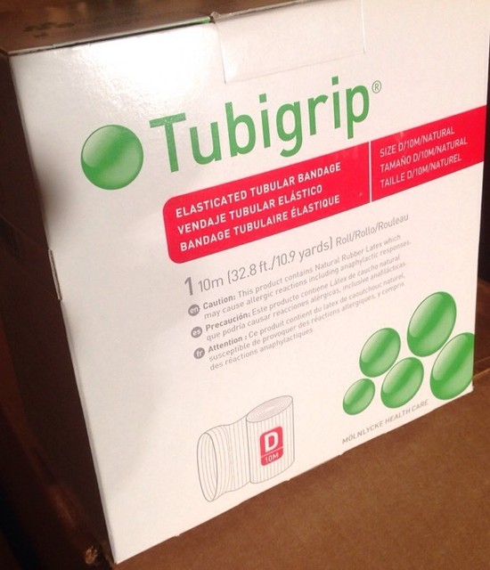 Molnlycke Tubigrip Elastic Bandage Size D 10M Wrist Elbow Ankle eBay