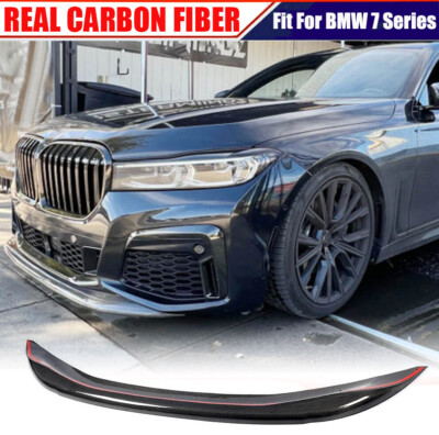 For BMW G11 G12 740i 750i M-Sport 2019UP REAL CARBON Front Bumper Lip Spoiler 