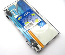 Helix Compass Protractor Large School Kit 37213 Triangle Ruler Guide More New