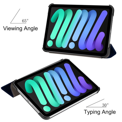 For iPad Mini A17 Pro 8.3 in Case (2024) Slim Magnetic Leather Stand Smart Cover - Picture 3 of 8