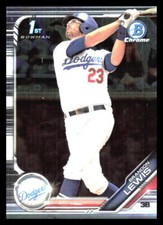 2019 Bowman Chrome Draft Brandon Lewis   BDC-40 Los Angeles Dodgers