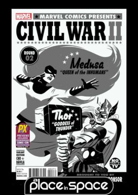 BÜRGERKRIEG II #2 - MICHAEL CHO SCHWARZ & WEISS VARIANTE SDCC 2016 EXKLUSIV