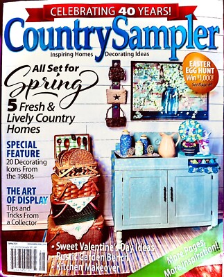 COUNTRY SAMPLER SPRING2024CELEBRATING40 YEARS EASTER EGG HUNT VALENTINE DAY IDEA