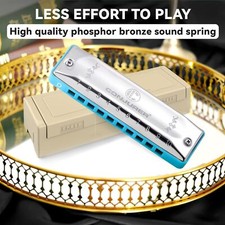 CONJURER 10Hole Diatonic Harmonica Blues Harmonica Key C Blues Harp Mouth Organ