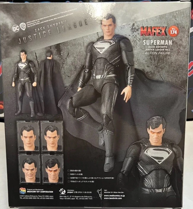FIGURA DE ACCIÓN MEDICOM MAFEX NO 174 DC COMICS LIGA DE LA JUSTICIA SUPERMAN 6" 1/12 Foto 2 de 4