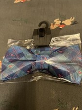 HORSE RACING BOWTIE NWT BLUE/GREEN Still in Plastic