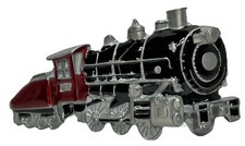 The Great American Belt Buckle Limited Edition Train 1980 Enameled Pewter NOS