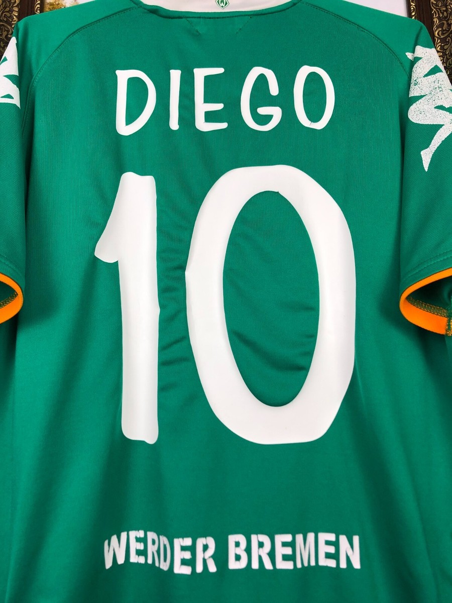 Werder Bremen Home football shirt 2007 Soccer #10 Diego Kappa
