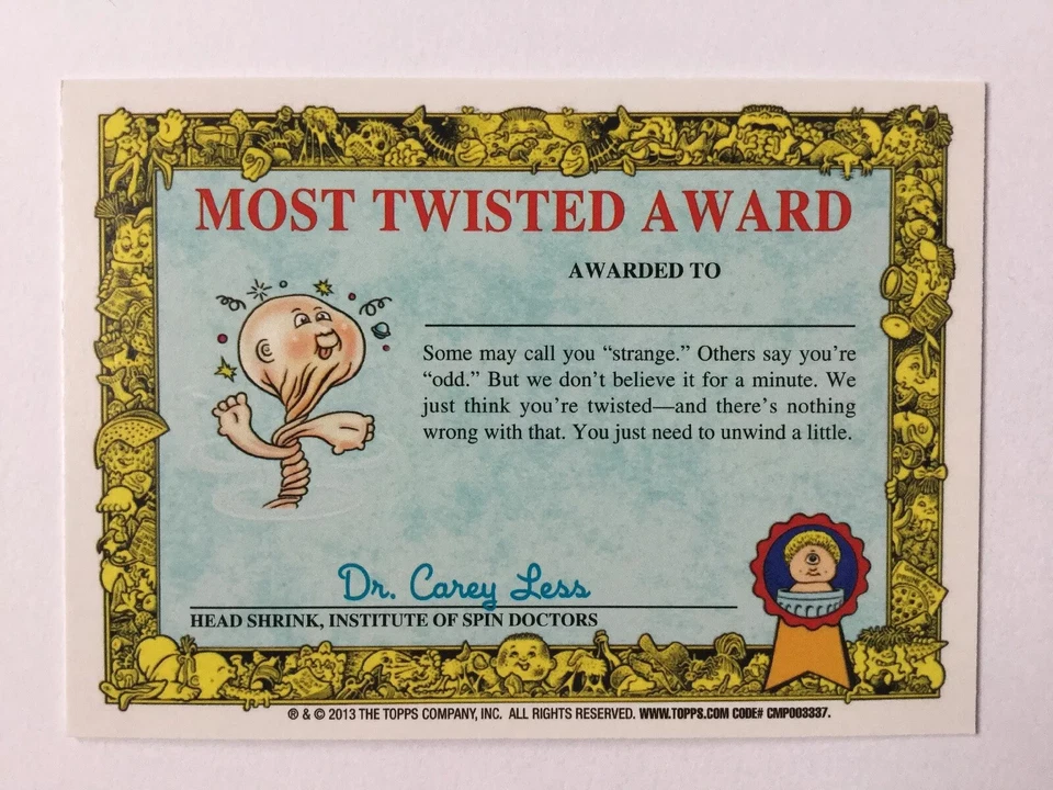 Garbage Pail Kids Brand New Series 2 Topps Sticker 109a Charming Chessie - Image 2 of 2