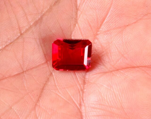 GGL Certified Natural Mozambique Red Ruby Emerald Shape Gemstone 10.95 Cts GGL Certified Natural Mozambique Red Ruby Emerald Shape Gemstone 10.95 Cts