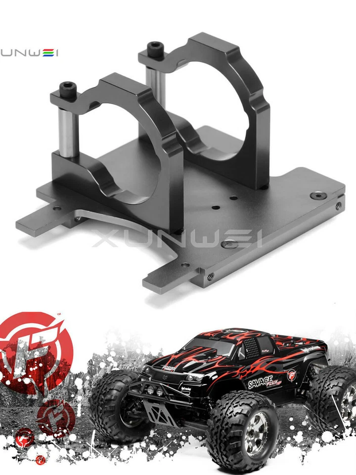 #100906 #100903 #100907 Motor Mount Plate Brace For RC HPI SAVAGE Flux Super 5SC - Image 3 of 4