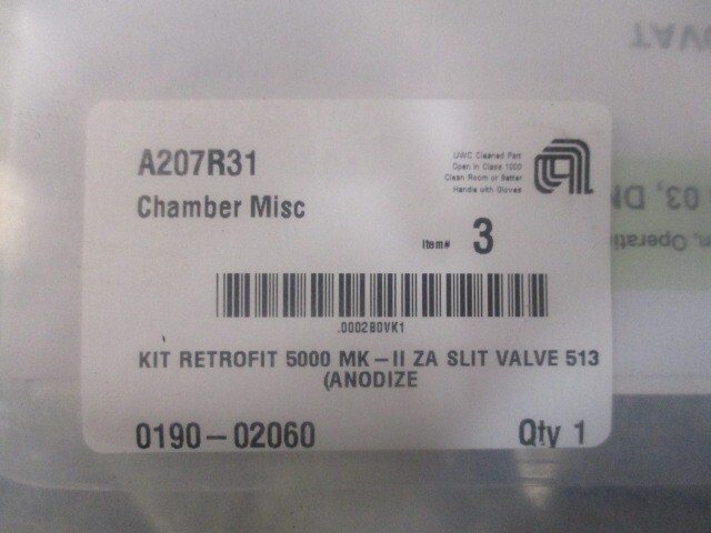 AMAT 0190-02060 KIT RETROFIT 5000 MK-II SLIT VALVE 513 0340x-mh24-api1 105963