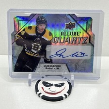 2019-20 Upper Deck Allure Jake Debrusk Quartz Autograph 🔥 # AQ-DE 🔥