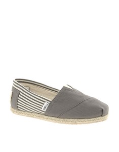 toms grey espadrilles