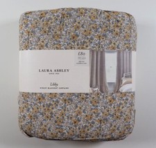 LAURA ASHLEY LIBBY DITSY FLORAL BLACKOUT EYELET LINED CURTAINS 168X137CM